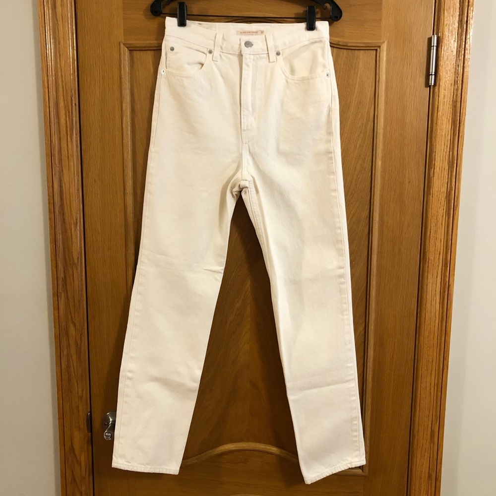 Levi's Premium 70's High Rise Slim Straight Jeans Hello It’s Me Wash Size 27